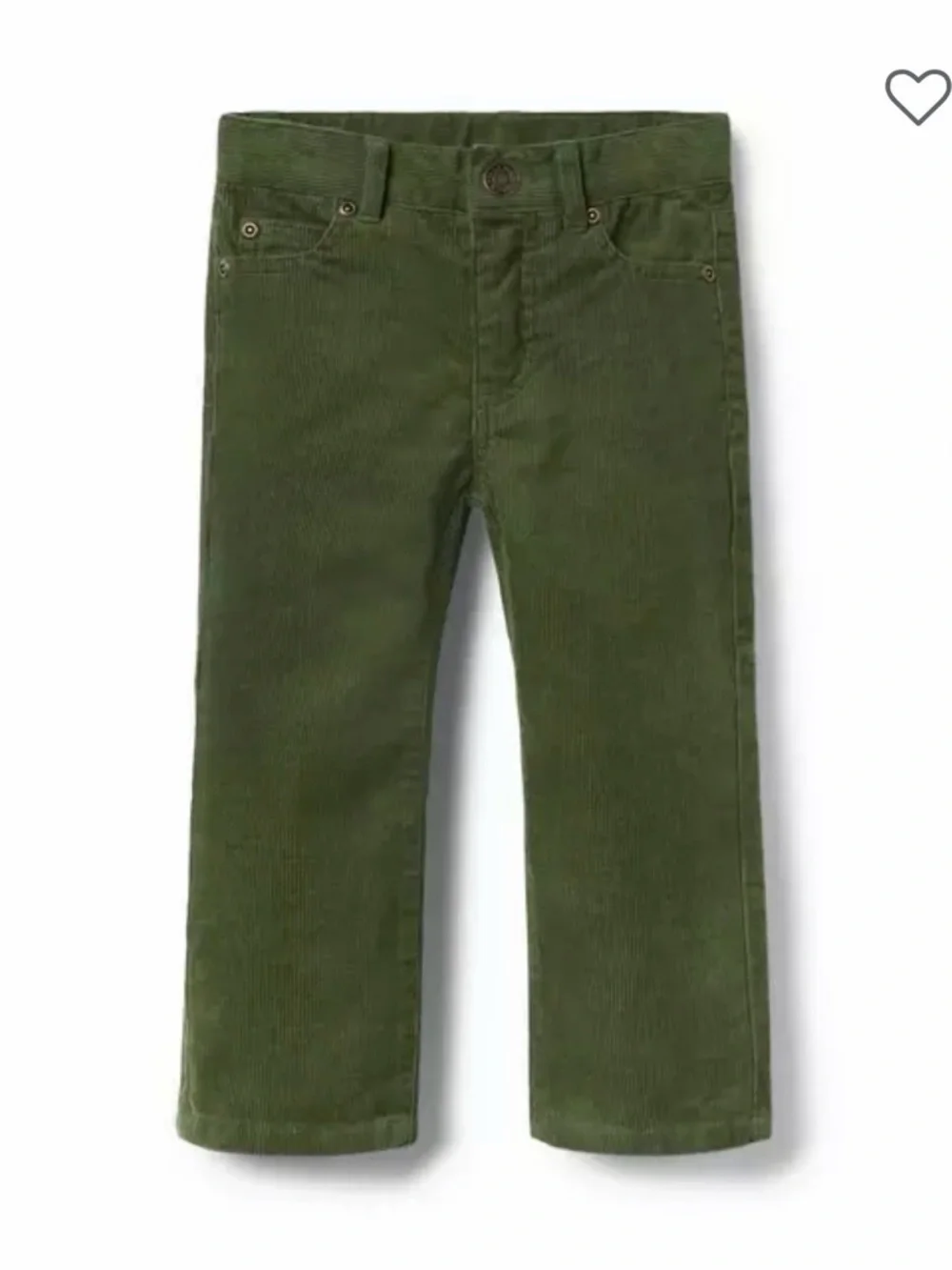 Janie and Jack Olive Corduroy Straight-Leg Pants